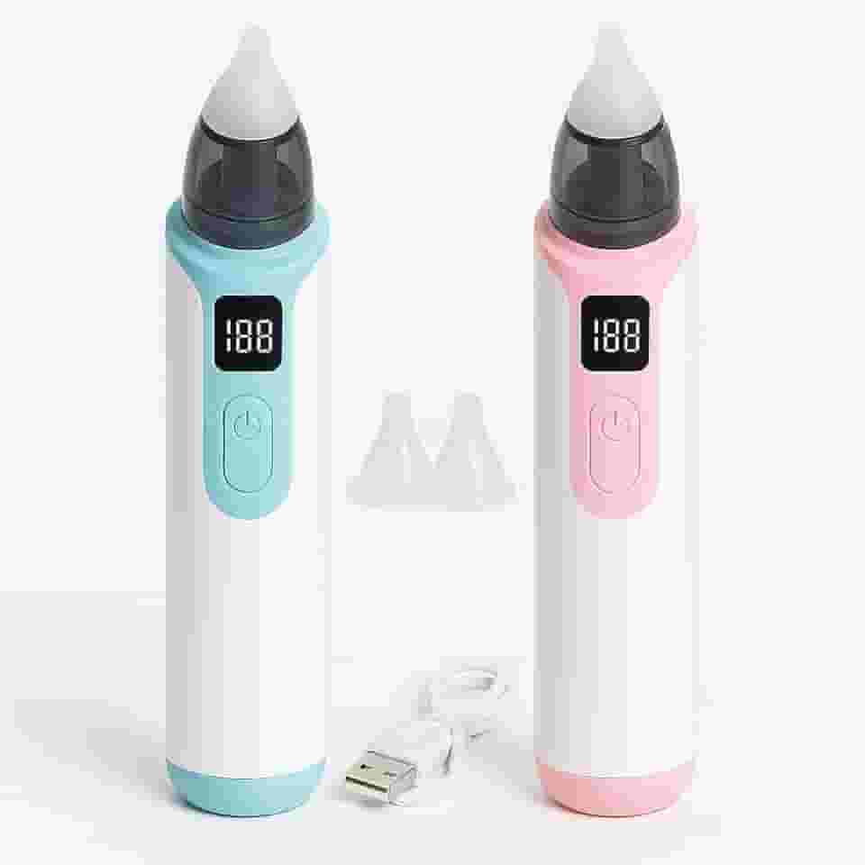 Aspirador Nasal Elétrico para Bebê 6 Velocidades Recarregável USB Limpeza Nariz Ouvido