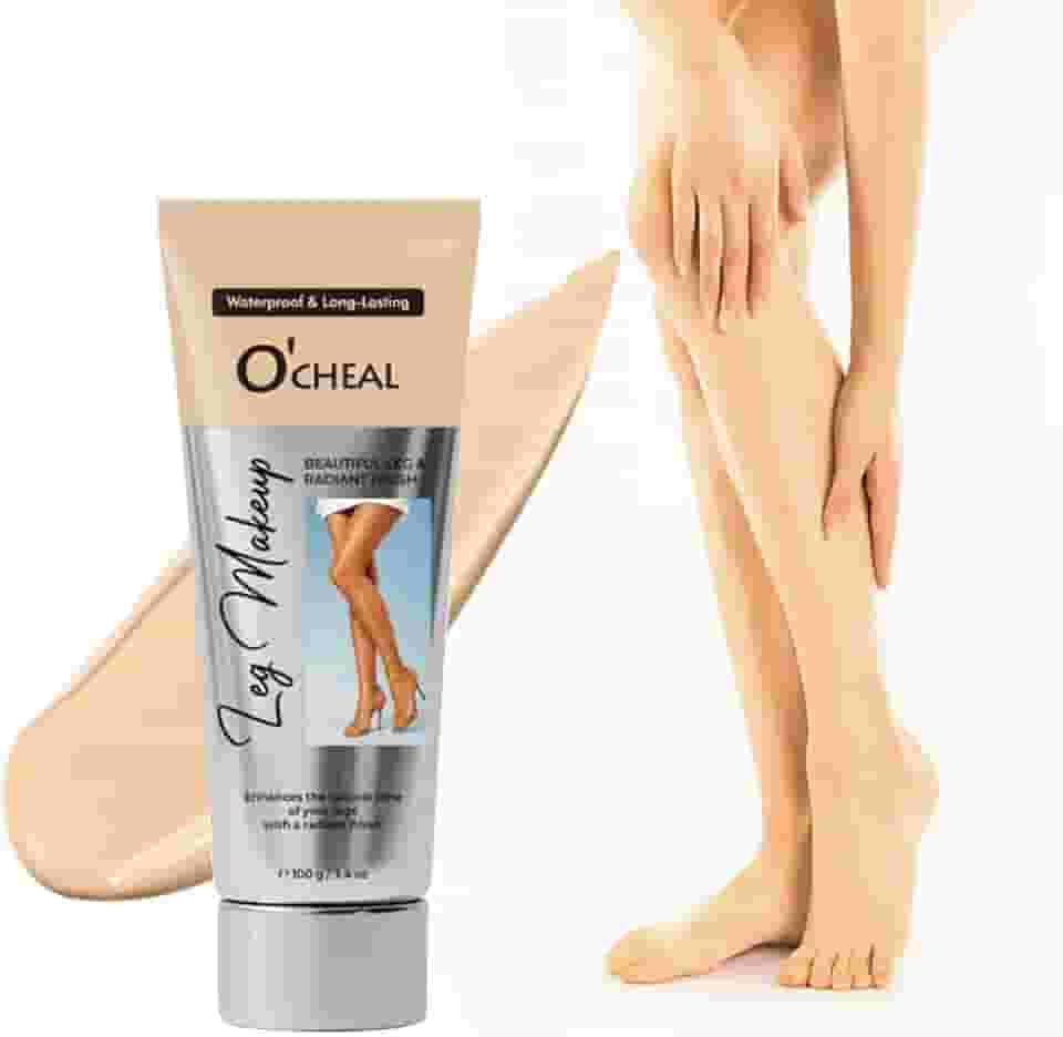 O'CHEAL Creme de maquiagem impermeável para pernas, cobertura de tatuagem sem transferência e corretivo para cicatrizes, base corporal de longa duração para pele impecável, cobertura de varizes nas