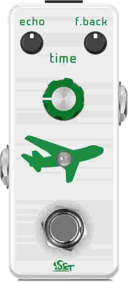 ISET Pedal De Delay Analógico Para Guitarra Pure Flight Baixo Elétrico True Bypass