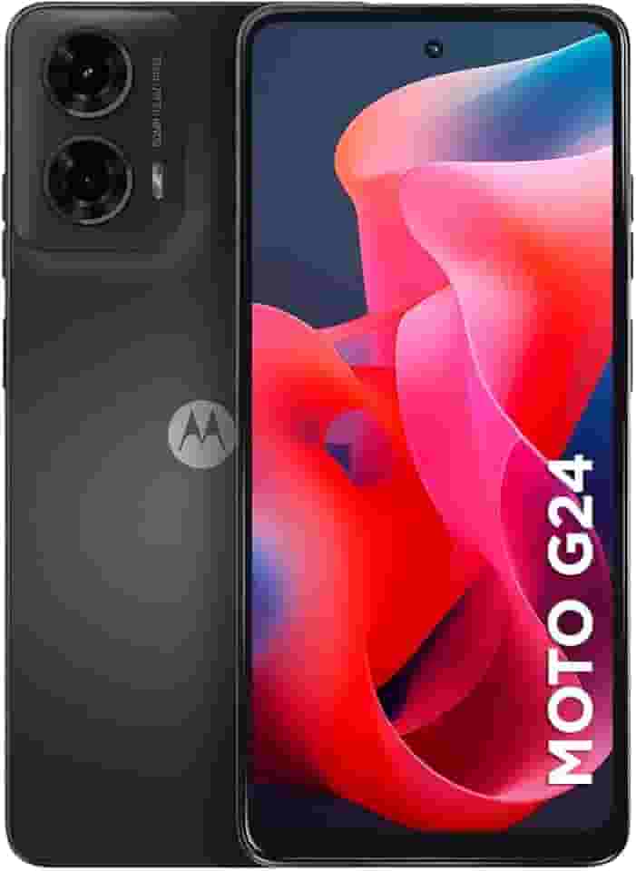Smartphone Motorola Moto g24 256GB 8GB (4GB RAM +4GB RAM Boost) AI Camera 50MP Night Vision - Grafite
