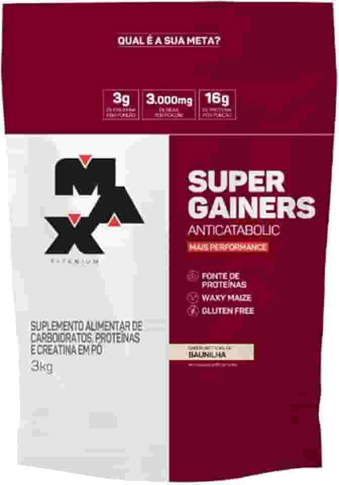 Max Titanium Super Gainers (3Kg) - Sabor Baunilha