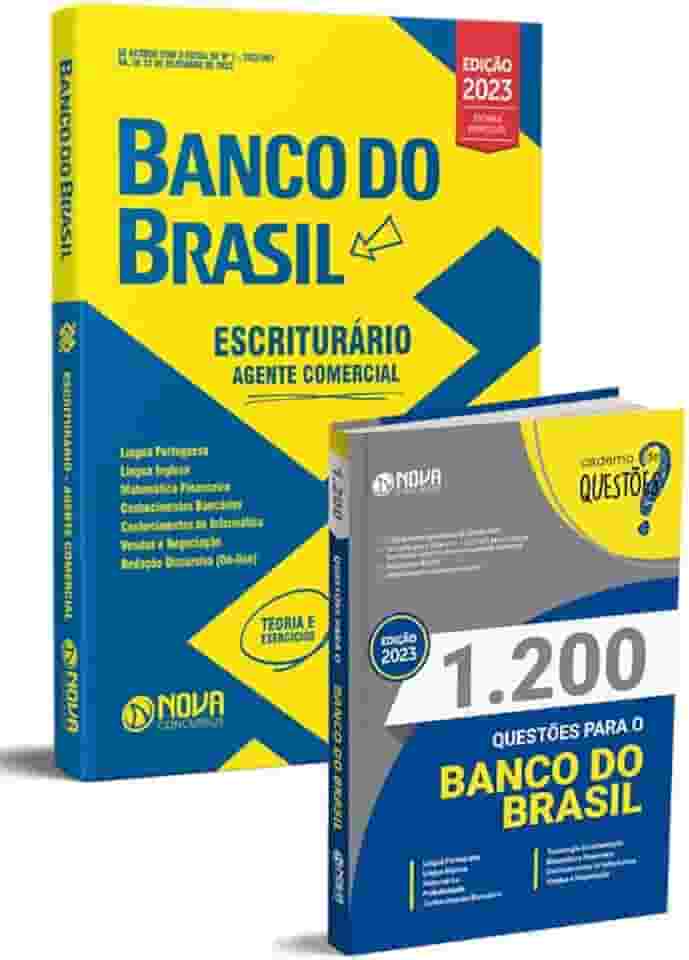 Kit Apostila Banco Do Brasil + Caderno De Questões