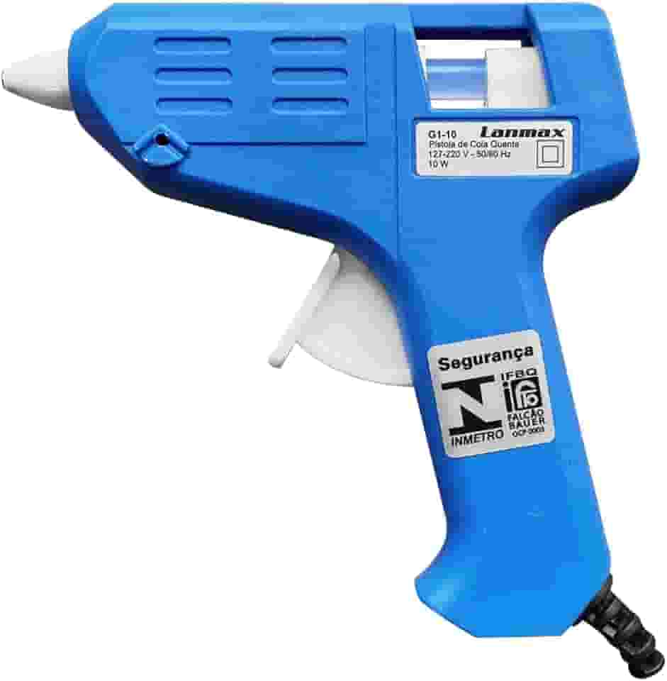 Pistola De Cola Quente Bivolt 10w + 2 Bastões De Cola quente