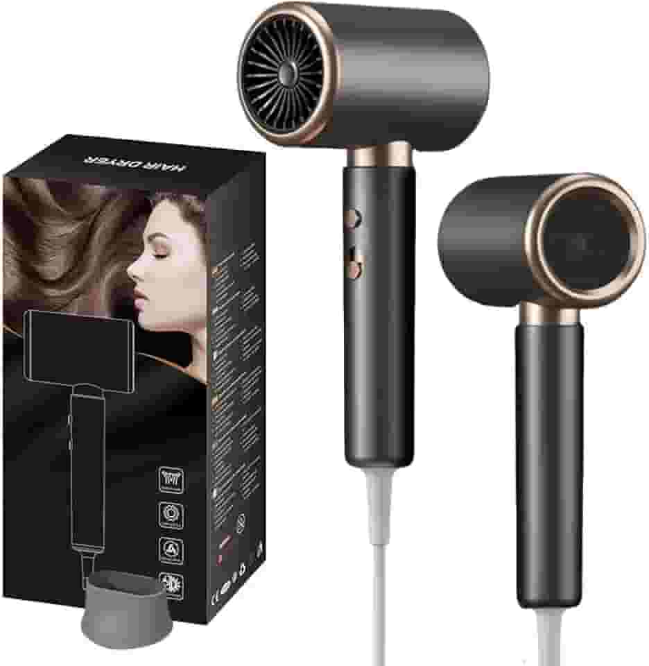 Secador de Cabelo Profissional 2000W 220V Ionic Silenciosoc com Difusor Pequeno Portátil para Viagens 37H (220V)