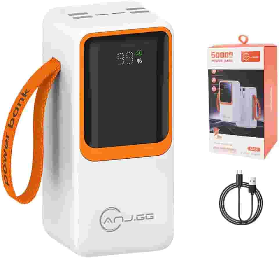 Power Bank, USB Type-C, para Smartphones, Aleatório, 20000/30000/50000mAh, Carregamento Rápido, 33W~66W, Bateria, Portátil