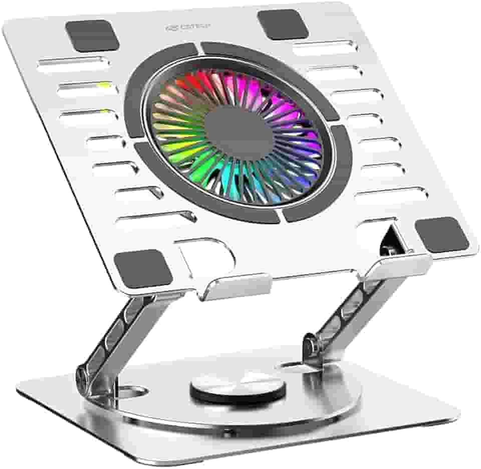 C3Tech Base refrigerada Gamer para Notebook, NBC-1000SI 17,3", Cinza, com rotação de 360°, Ajustes de inclinacao, com iluminacao RGB em 10 modos