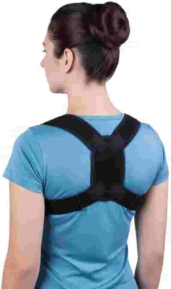 Corretor Postural Unissex, Suporte Ajustável para Alinhamento de Ombro e Coluna