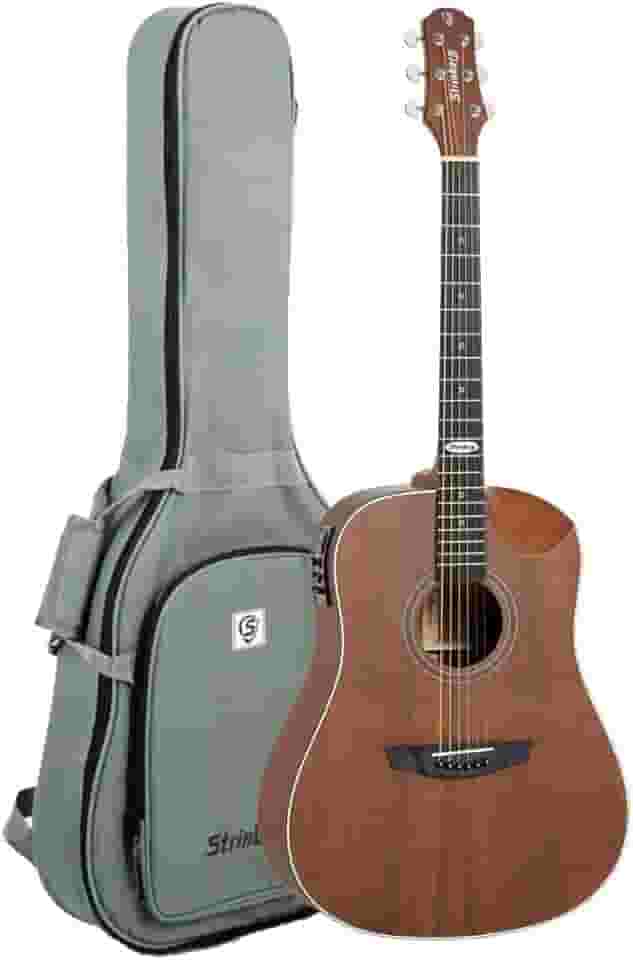 Violão Folk Strinberg Sd201hc Black Plus Half Cutaway