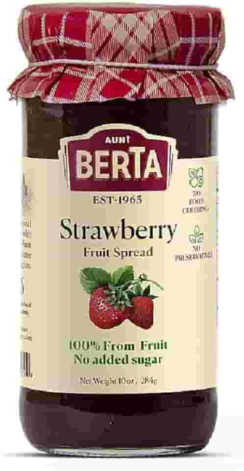 Geleia Israelense Aunt Berta Morango Sem Açucar 284G