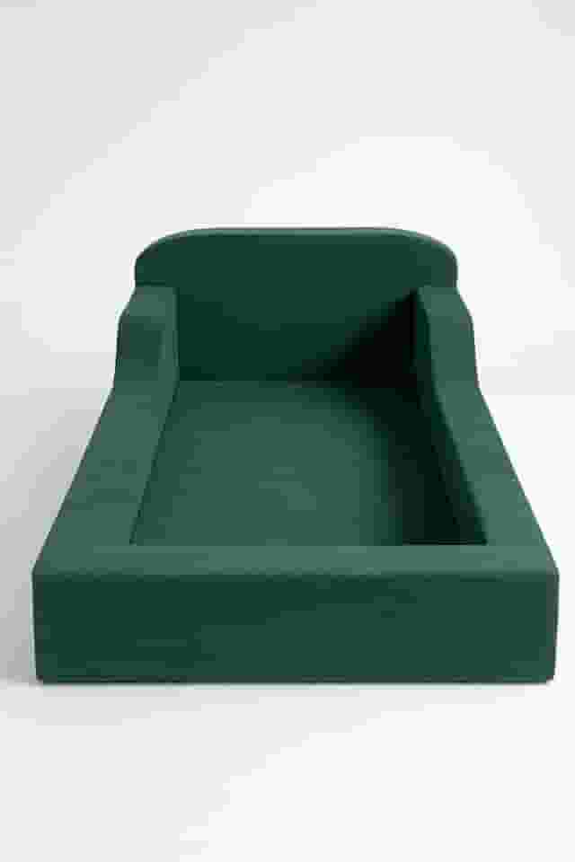 Cama Infantil Montessoriana Verde 100% Espuma, com colchão embutido 0,88 x 1,88 Altura de 40 cm