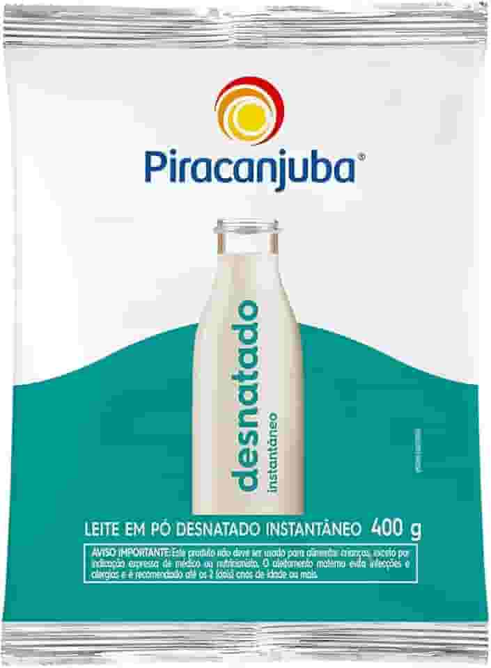 Leite Pó Piracanjuba Desnatado Instantâneo 400 g