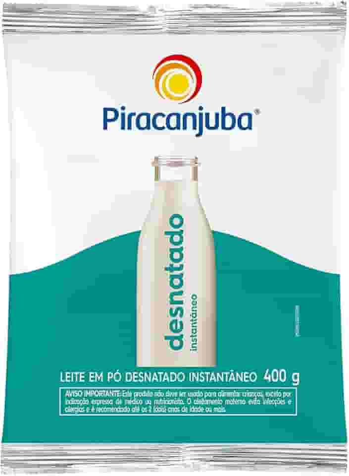 Leite Pó Piracanjuba Desnatado Instantâneo 400 g