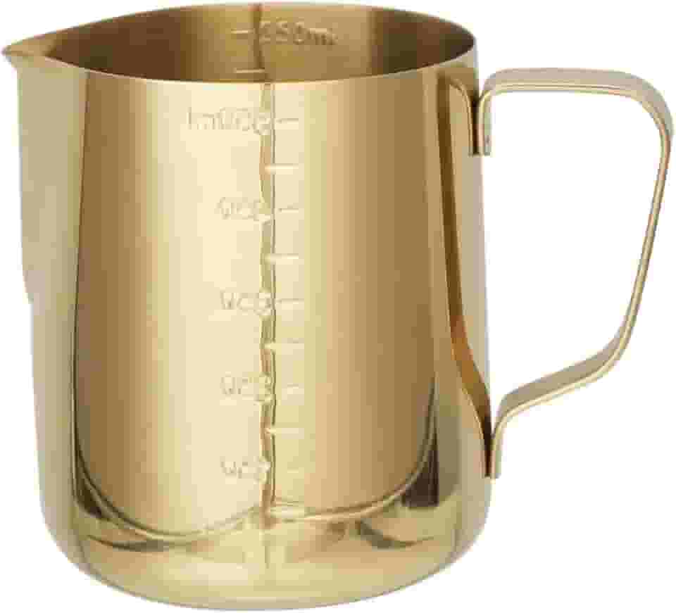 Jarra Pitcher 600ml Leiteira Inox Barista Profissional (Dourado)