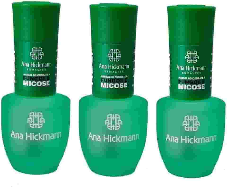 Kit 3 unidades - Esmalte Ana Hickmann 9 ml Help Treatment - Antifungos Melaleuca, Ana Hickmann, Antifungos Melaleuca