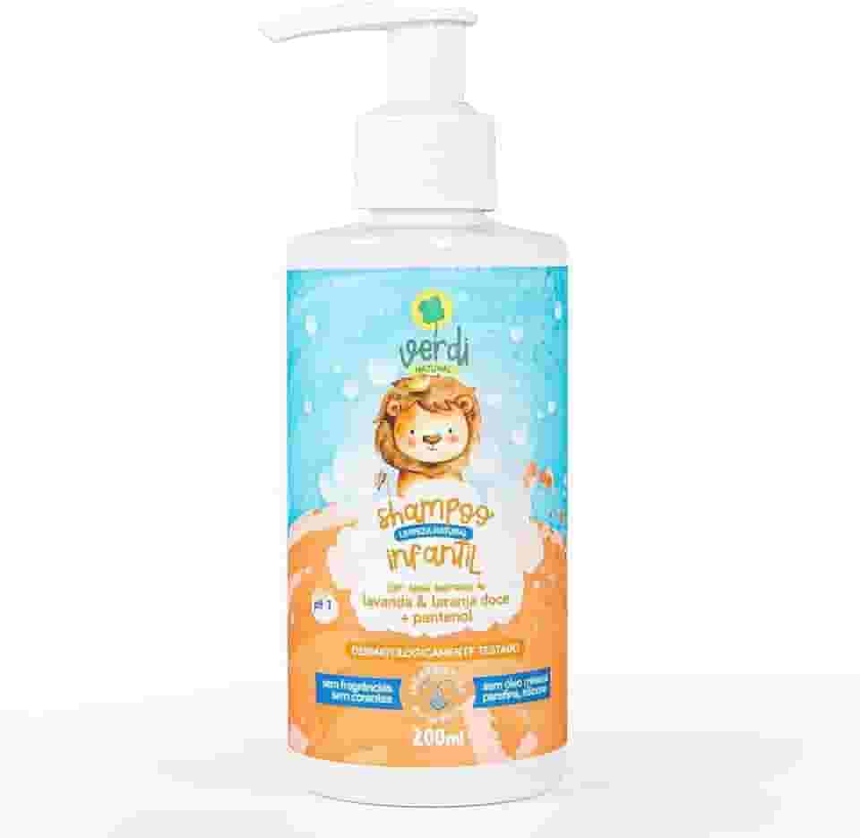 Shampoo Infantil Bebê Vegano Ingredientes Naturais Óleos Essenciais Laranja Doce Verdi Natural