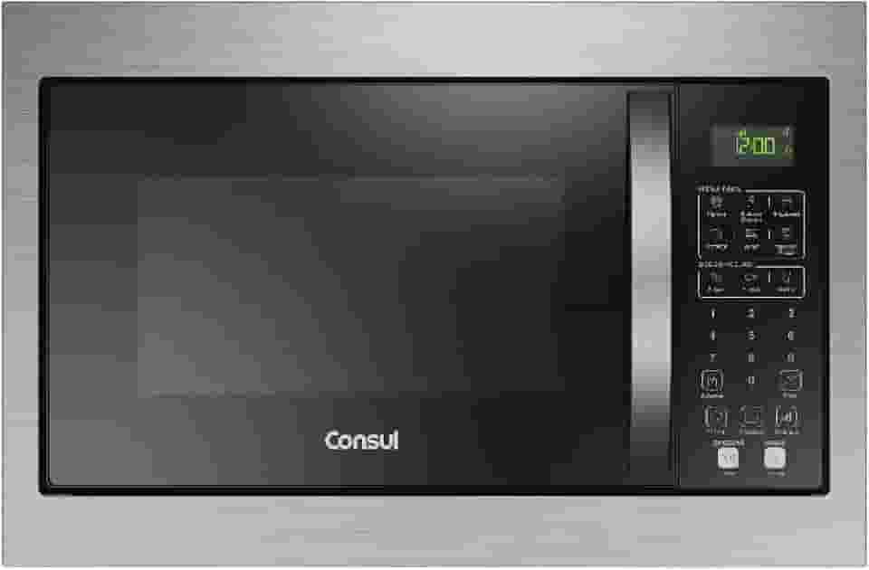 Micro-ondas Consul de Embutir 32 Litros Preto com Design Moderno e Menu Fácil - CM146AE 220V