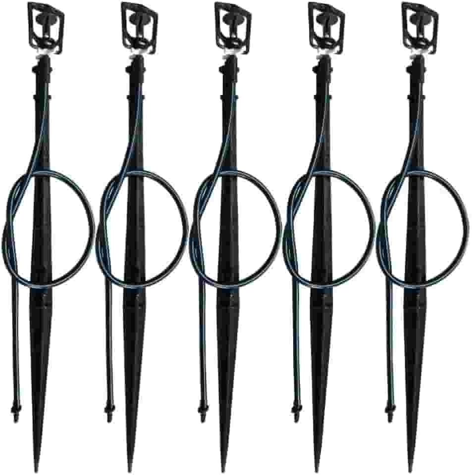 Micro Aspersores Irrigacao Com Haste E Microtubo 10 Unidades Branco