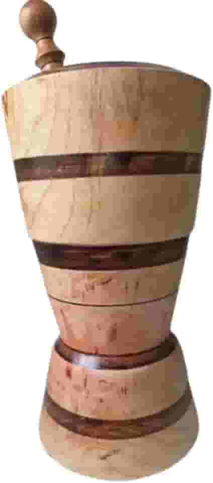 Pilão de Chão Grande Artesanal 50cm em Madeira com Socador – Ideal para Temperos, Grãos e Alimentos