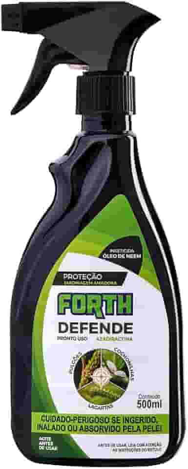 Forth Defende, Pronto Uso, Inseticida, Óleo de Neem, Azadiractina, 500ml