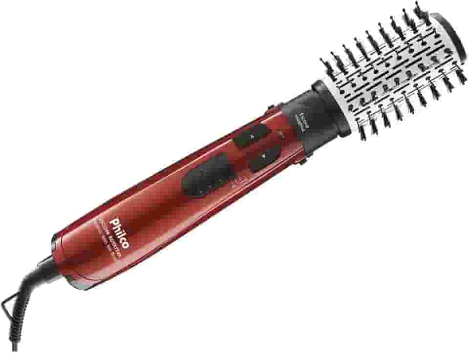Escova Rotativa Philco Ceramic Spin Ion Brush 1100W PEC05V Vermelha 220V