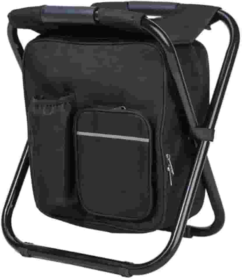 Cadeira Mochila Bolsa Térmica Dobrável Portátil 2 Em 1 Pesca Camp Pescaria