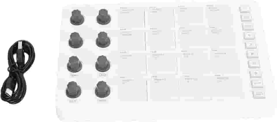 Alomejor Controlador MIDI Sem Fio Com Função RGB Drum Pads Aftertouch Conexão para Produção Musical