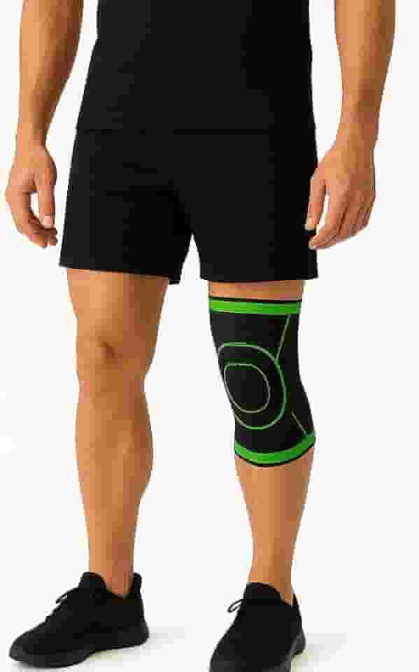 Joelheira Compressão Ortopédica Tensor Alívio Dor Artrose Tendinite. Suporte Patelar 360° Profissional p/Corrida Academia Pós-Treino