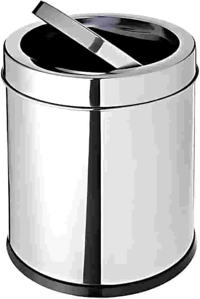 Lixeira Inox 3l Basculante Banheiro Cozinha Escritório Powermaid