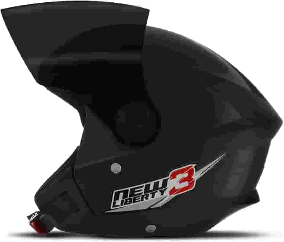 CAPACETE ABERTO PRO TORK NEW LIBERTY 3 SOLID PRETO TAM. 60 VIS. FUMÊ