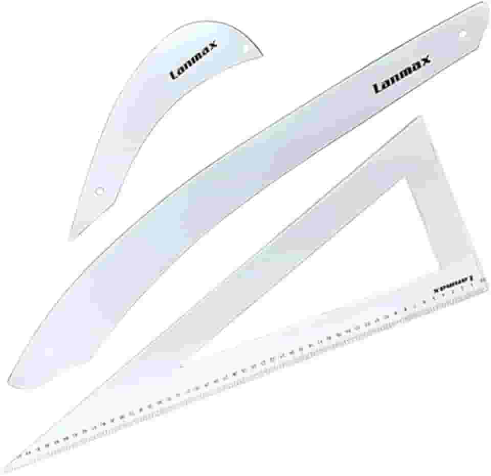 Kit De Réguas Para Modelagem Corte E Costura - [LM-KIT MODELAGEM]