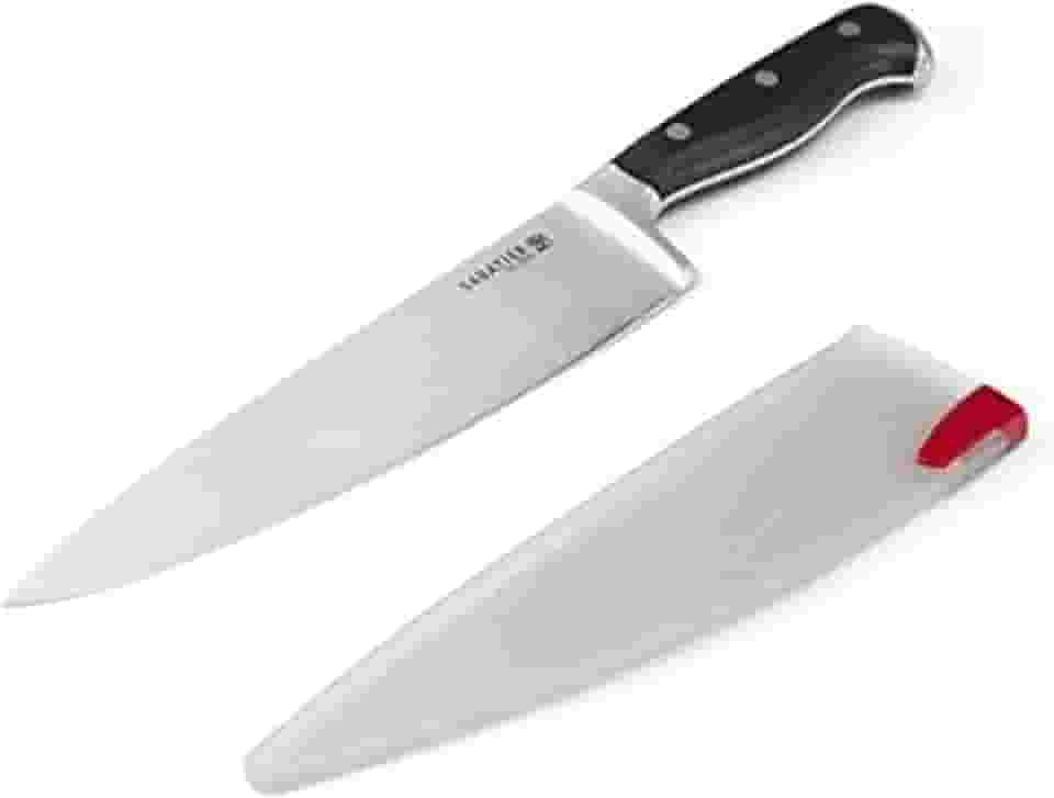 Faca de chef de aço inoxidável com bainha autoafiável EdgeKeeper, Sabatier, 20,32 cm