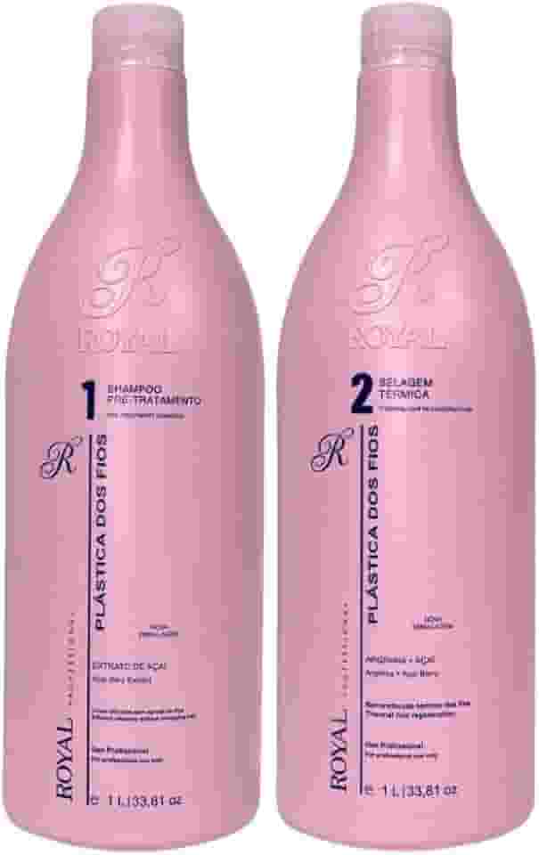 Kit Selagem Térmica Plástica dos Fios Açaí, 2x1000 ml, Royal