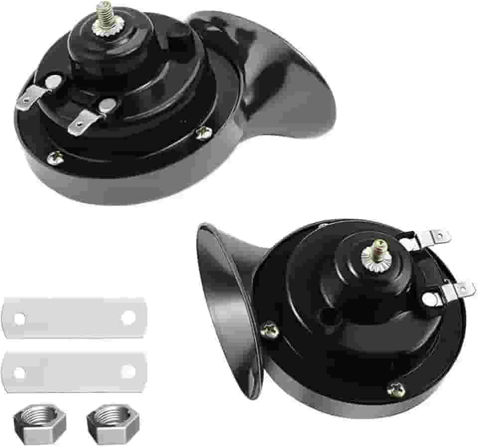 Royal Sun 2 buzinas de trem 300DB super alto 12 V à prova d'água, buzina dupla caracol elétrico para carro, motocicleta, caminhão, bicicleta, barco, carro