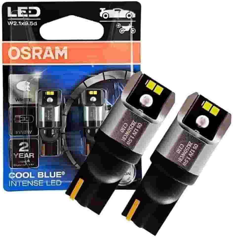 Par Lâmpada Led Pingo Osram Esmagada W5w T10 6000k 2pc 12v Branco Branco-frio