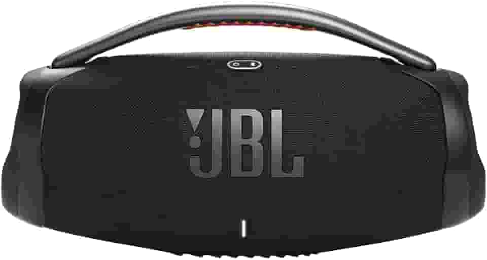 JBL, Caixa de Som, Boombox 3 Wi-Fi, Bluetooth, Dolby Atmos, À Prova d'água e Poeira - Preto
