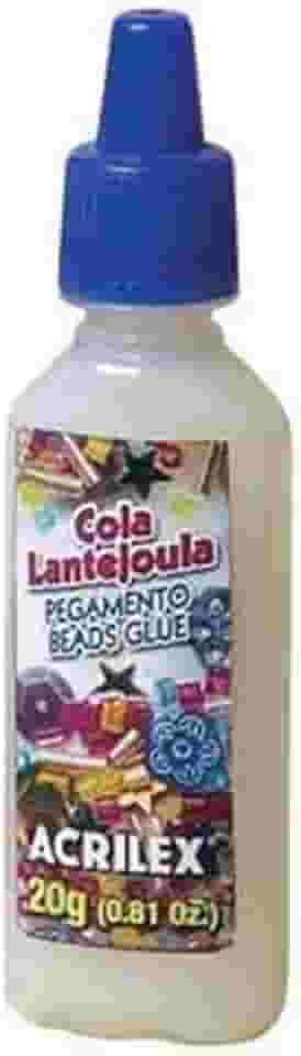 Cola Lantejoula, Acrilex, Transparente, 20 Gramas