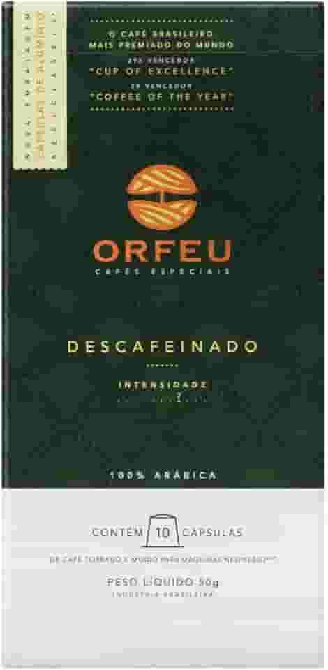 ORFEU Cápsulas De Café Descafeinado Orfeu Compatível Com Nespresso Contém 10 Cápsulas