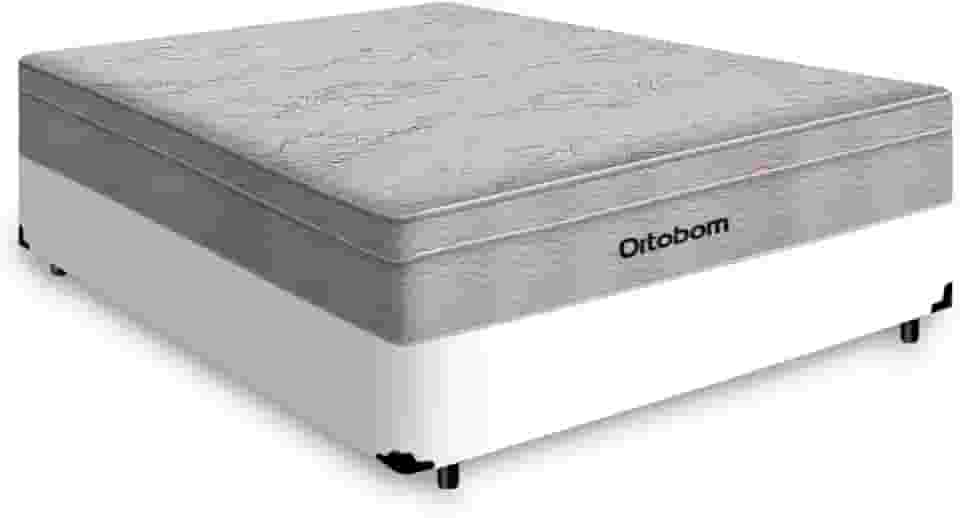 Cama Box Casal + Colchão De Molas Ensacadas - Ortobom - Airtech Springpocket 138x188x65cm