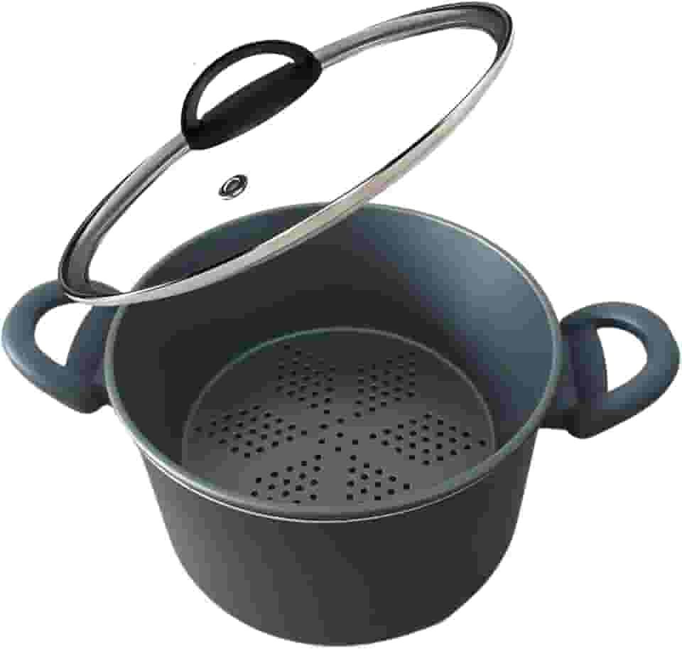 Panela Multiuso Com Forma Antiaderente Cuscuz Legumes Vapor