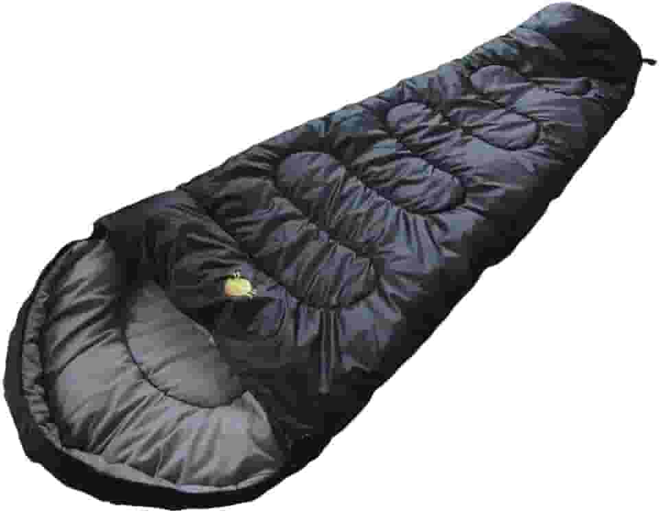 Guepardo, Saco de Dormir, Ultralight, Poliéster de , Temperaturas 5°C a 15°C, Compacto e Confortável, Ideal para Camping e Aventuras ao Ar Livre, Preto