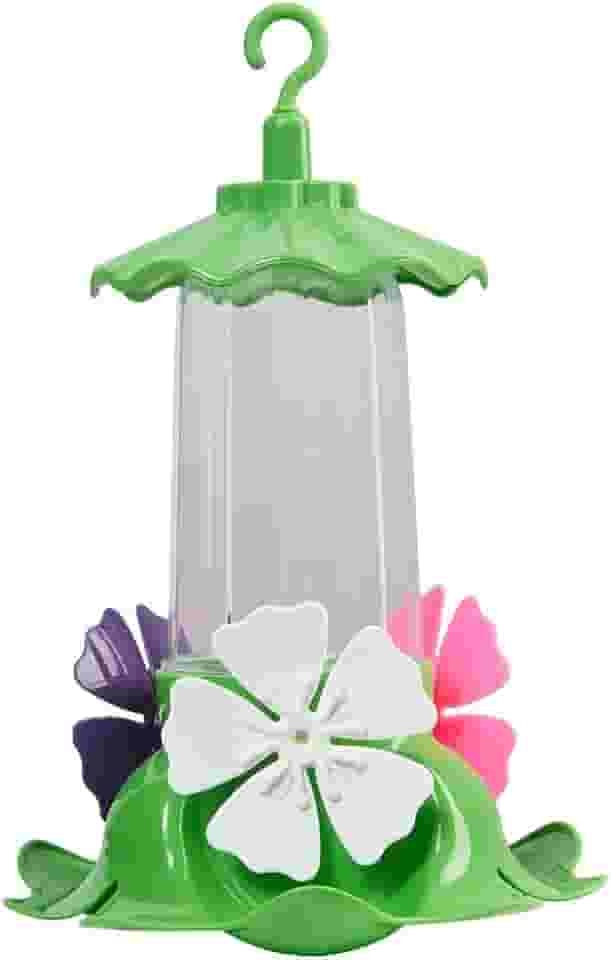 Bebedouro Beija-Flor Gold, Alimentador para Aves, Plástico, Design Floral, Anti-formiga Anti-Gotejamento, 220ml, Verde