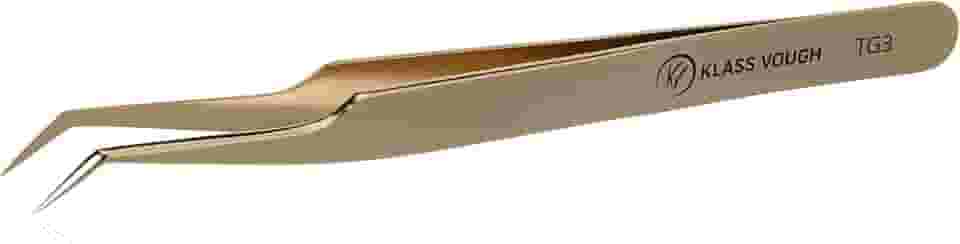 Pinça Para Alongamento De Cílios Ponta Angulada - Klass Vough