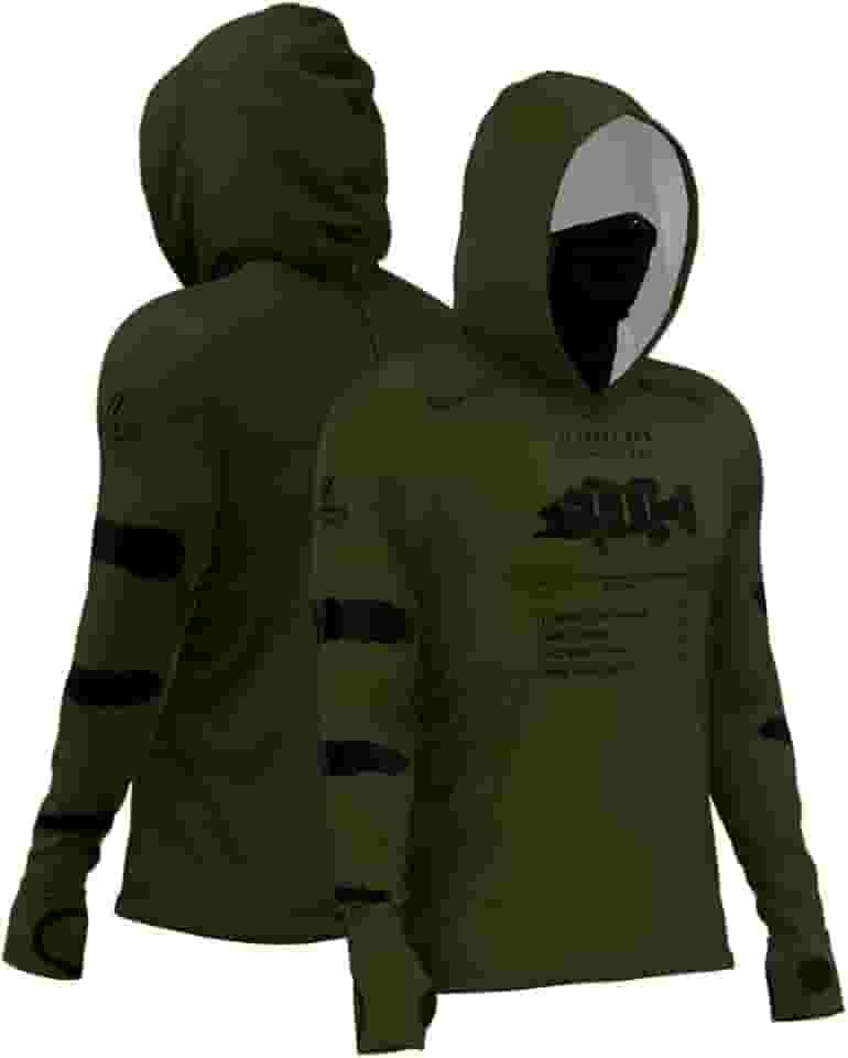 Camiseta de Pesca Masculina X-protect 360 Sublimada - Mar Negro Blue Rio G