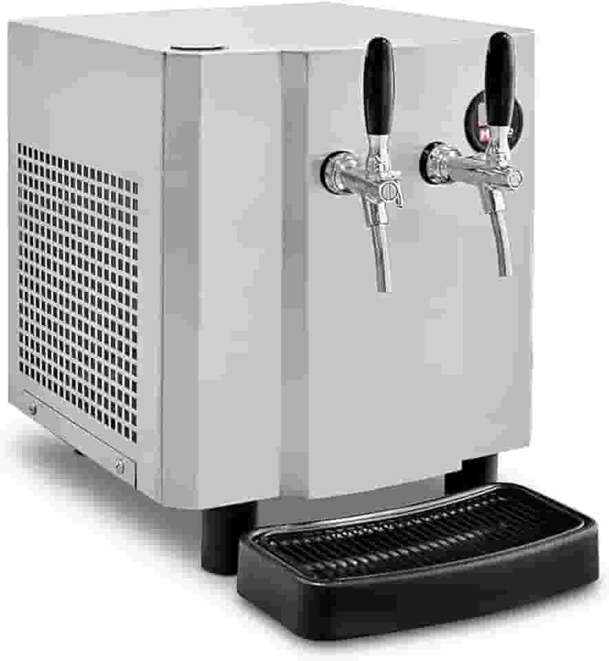 Chopeira Elétrica Maquina de Chopp Memo Small, 50L/h, 2 Torneiras, Inox 110v