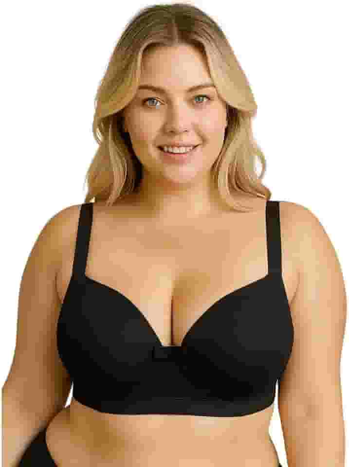 Sutiã Plus Size Bojão Soutien Reforçado Alça Sustentação Rendão