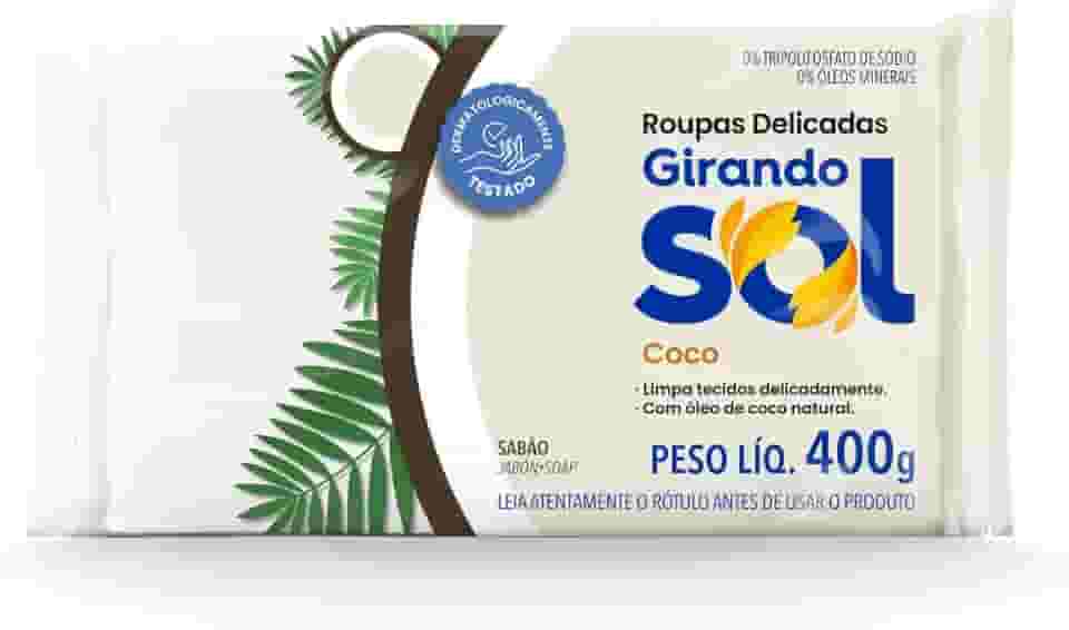 Girando Sol Sabão Em Barra Coco 400G