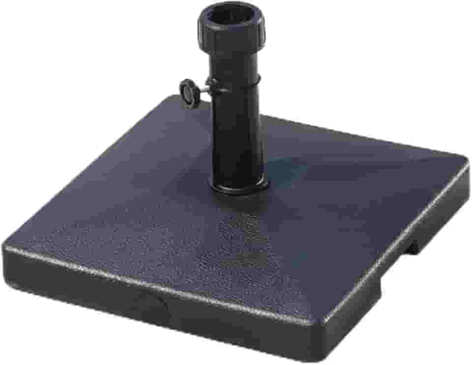 Base Para Ombrelone Guarda Sol 30kg Quadrada Concreto Preta