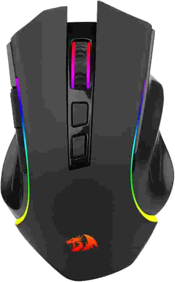 Mouse Gamer Redragon Griffin Pro RGB Preto PAW3212 4800DPI M602P-KS