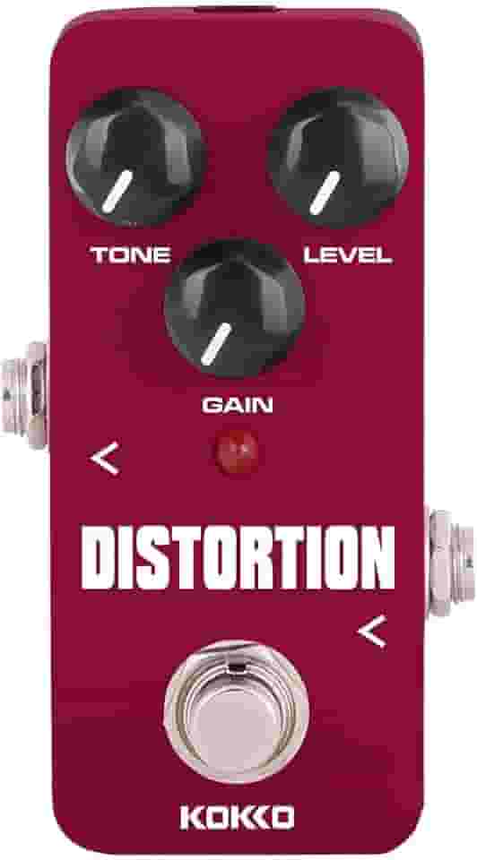 Pedal de Distorção para Guitarra, Processador de Efeito de Distorção de Timbre, Mini Efeito para Guitarra e Baixo