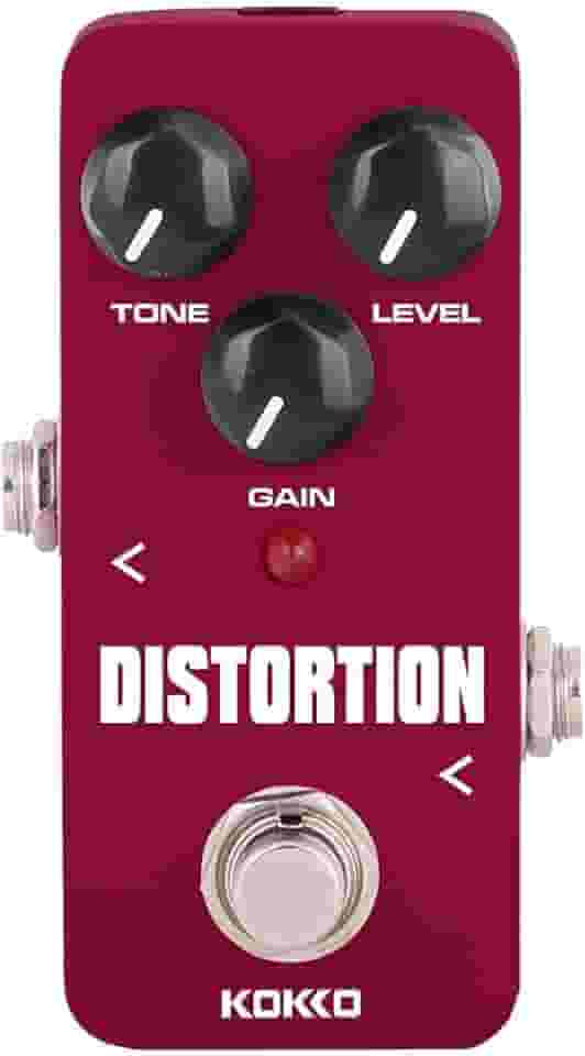 Pedal de Distorção para Guitarra, Processador de Efeito de Distorção de Timbre, Mini Efeito para Guitarra e Baixo